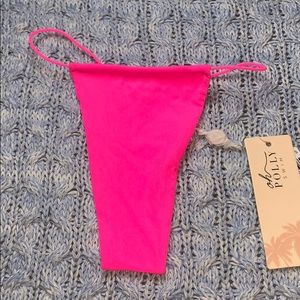 Oh polly hot pink thong bikini bottoms